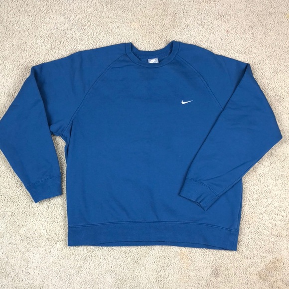 nike crewneck blue